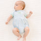 Bayou Baby Hand-Embroidered Bubble - Light Blue