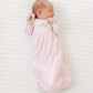 Bayou Baby Hand-Embroidered Gathered Gown - Pink