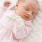 Bayou Baby Hand-Embroidered Gathered Gown - Pink
