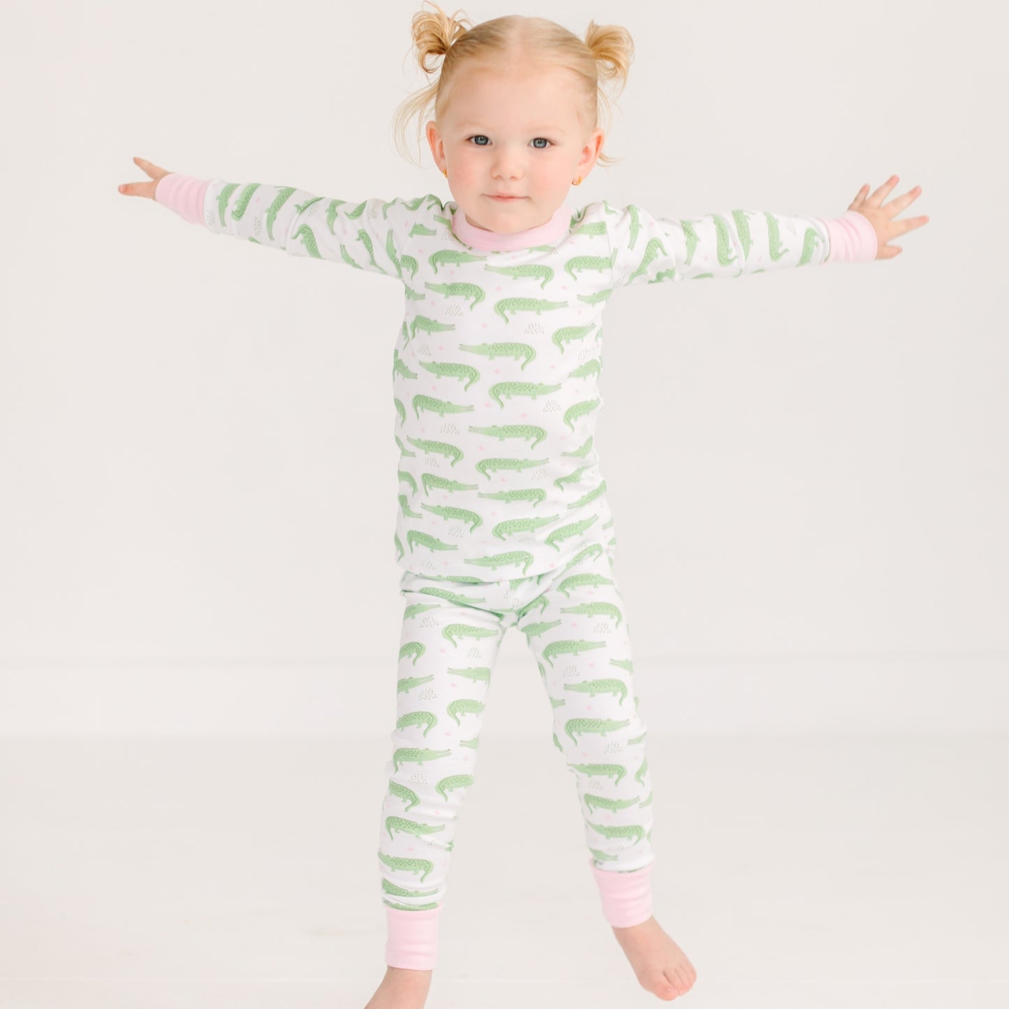 Bayou Baby Long Pajamas - Pink
