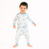 Animal Crackers Long Pajamas - Light Blue