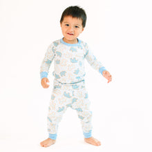  Animal Crackers Long Pajamas - Light Blue