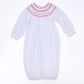 Chris Classics Bishop Gown - White Red - Magnolia Baby Boy