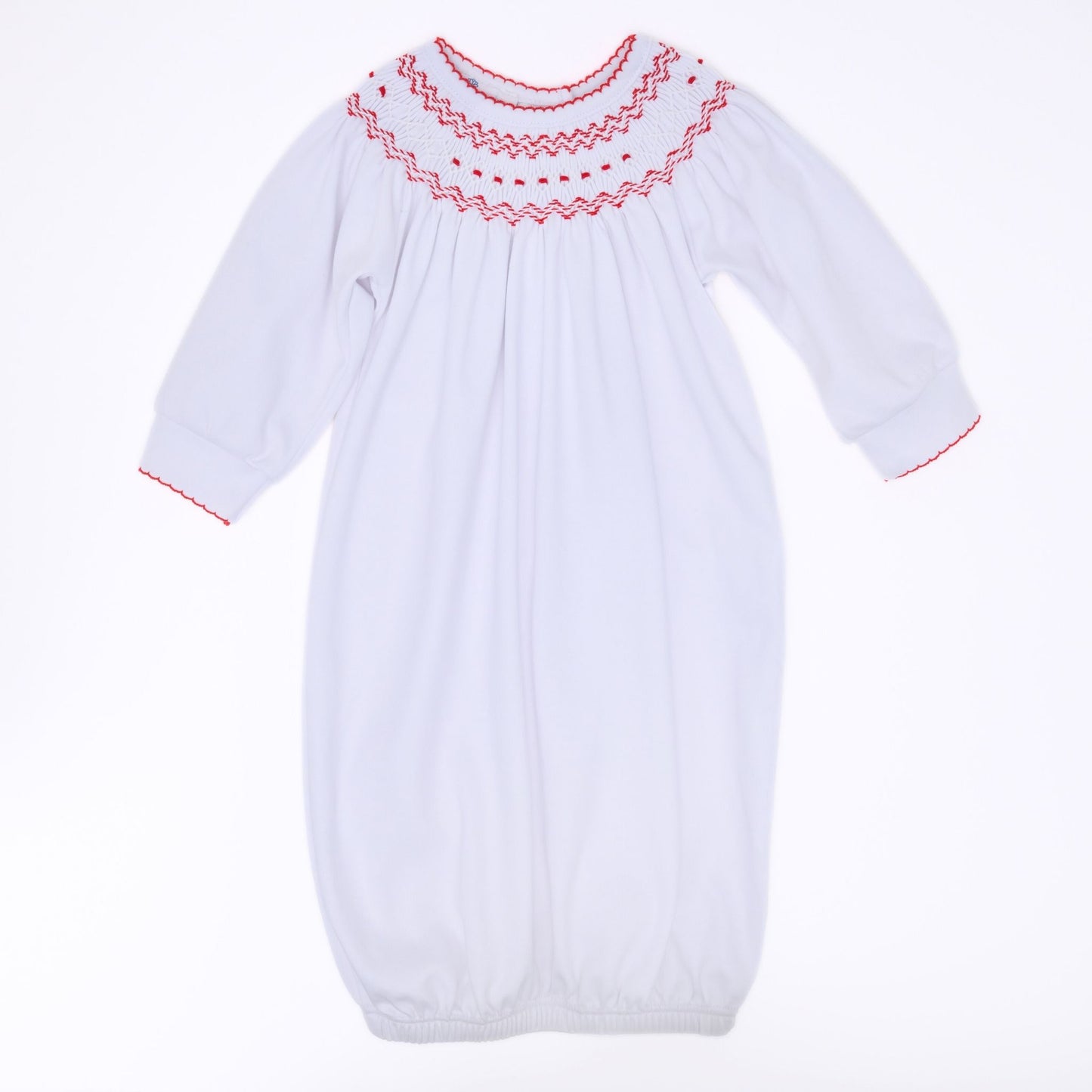 Chris Classics Bishop Gown - White Red - Magnolia Baby Boy