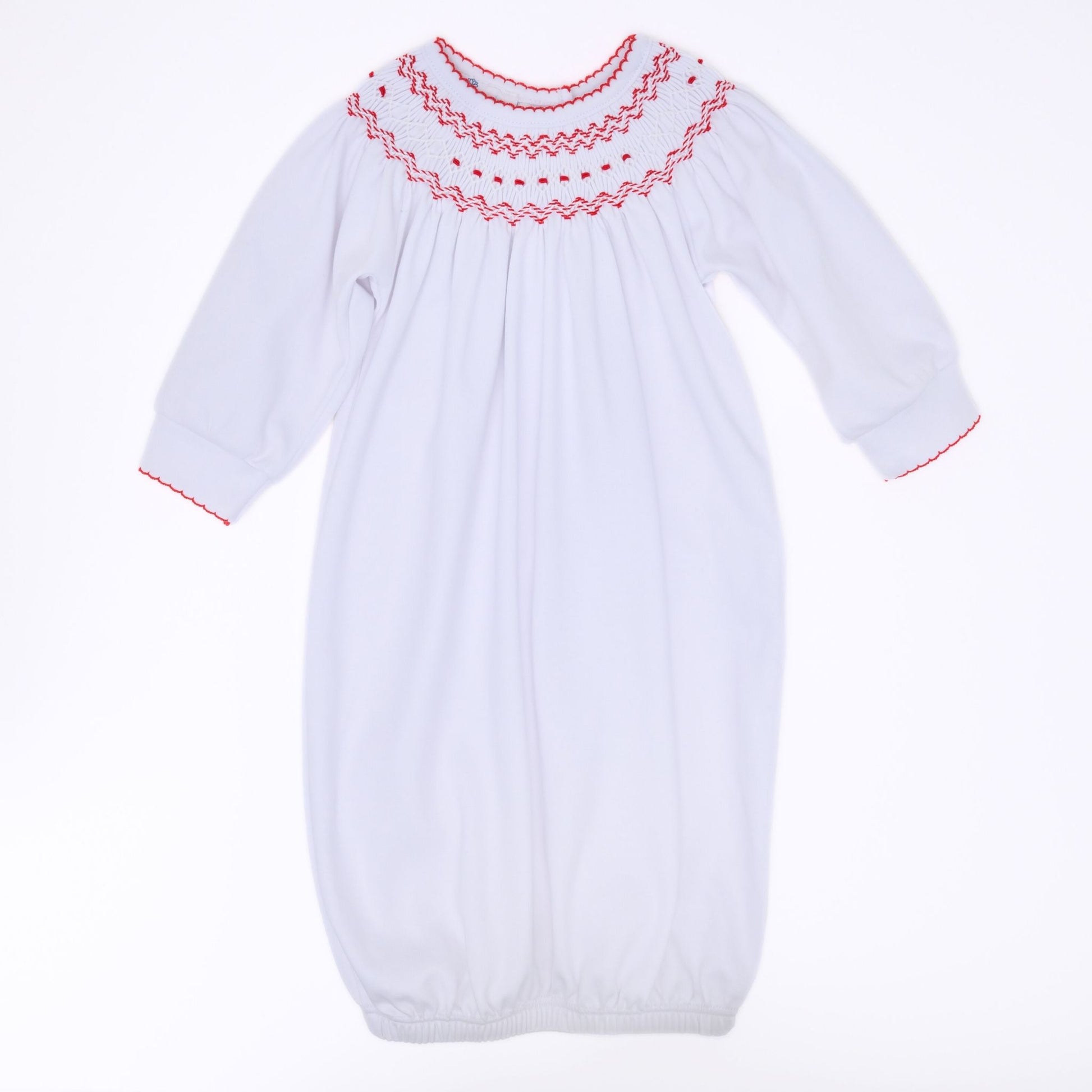 Chris Classics Bishop Gown - White Red - Magnolia Baby Boy