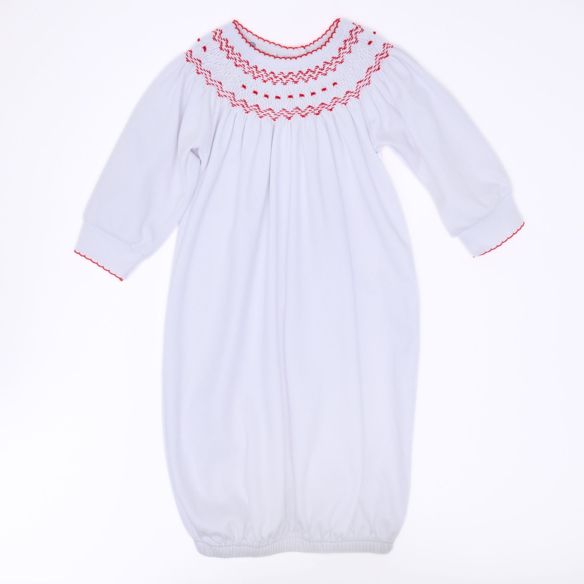 Chris Classics Bishop Gown - White Red - Magnolia Baby Boy