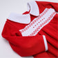 Chris Classics Smocked Long Sleeve Bubble - Red - Magnolia Baby Boy