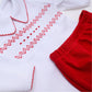 Chris Classics Smocked 2pc Pant Set - Red - Magnolia Baby Boy