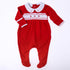 Eve Classics Smocked Footie - Red - Magnolia Baby Girl