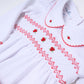 Eve Classics Smocked Long Sleeve Diaper Cover Set - Red - Magnolia Baby Girl