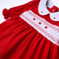 Eve Classics Toddler Smocked Long Sleeve Dress - Red - Magnolia Baby Girl