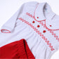 Eve Classics Smocked 2pc Pant Set - Red - Magnolia Baby Girl