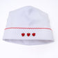 Eve Classics Embroidered Hat - White Red - Magnolia Baby Girl