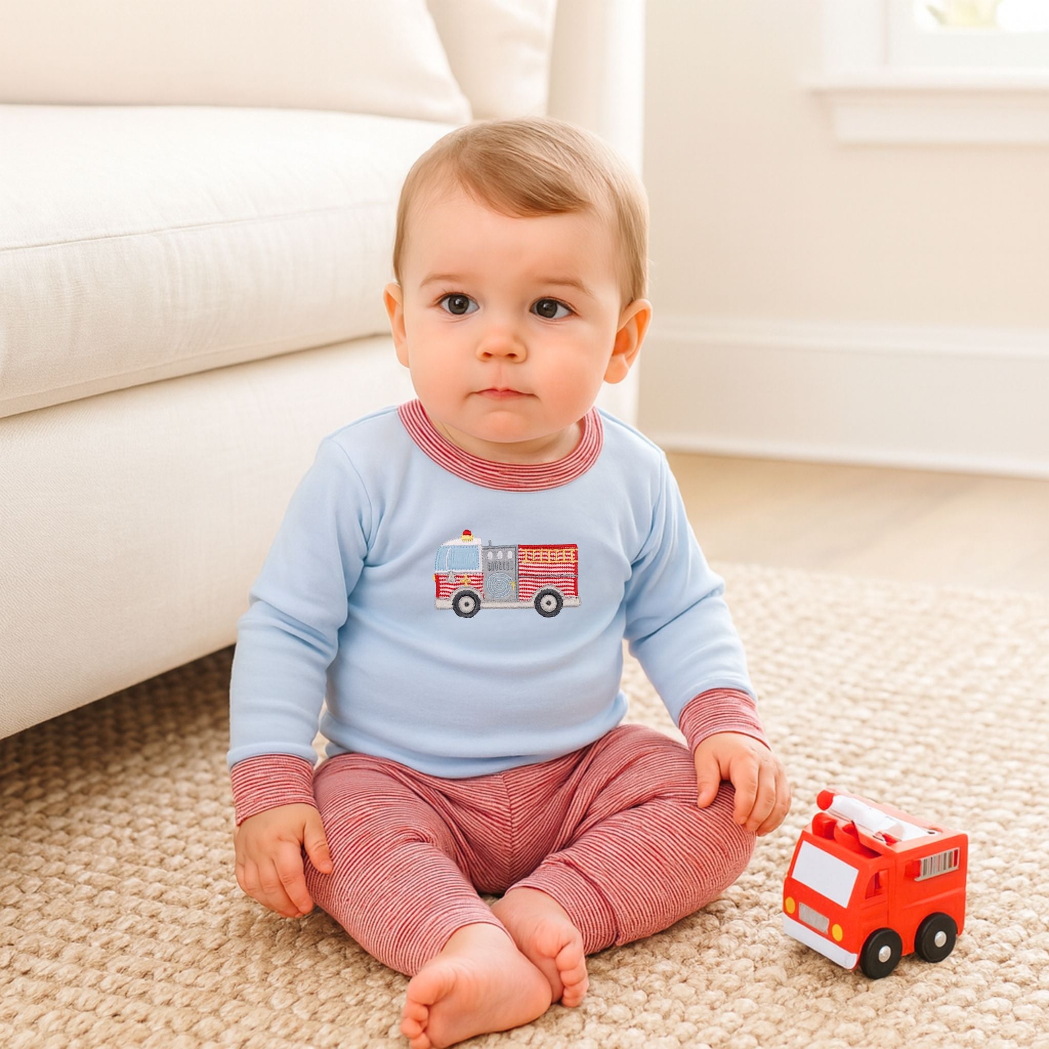 Hero Brigade Applique Long Pajamas