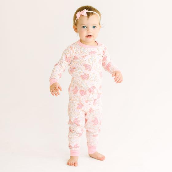 Animal Crackers Long Pajamas - Pink