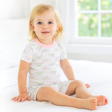  Alligator Pie Short Pajamas - Pink