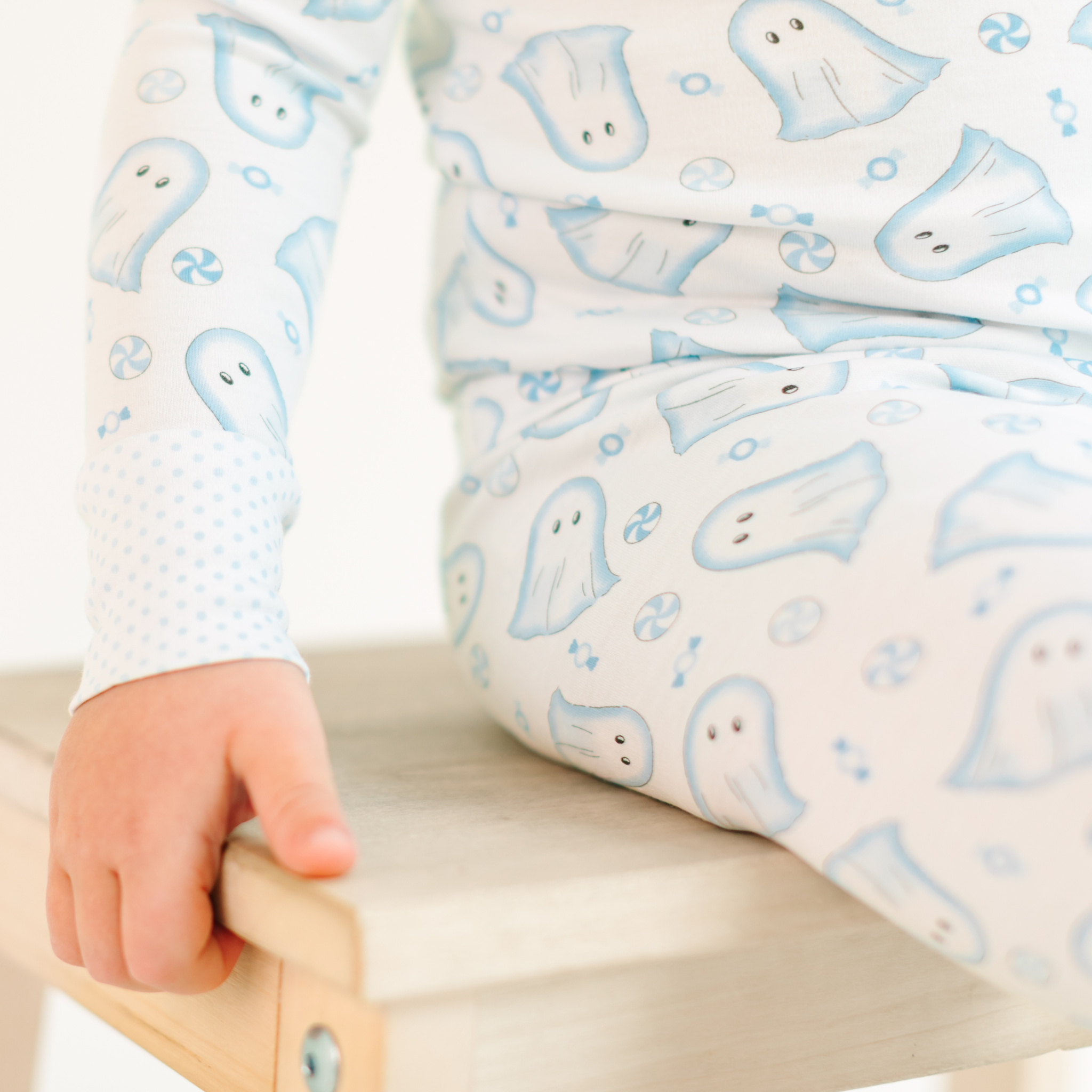 My Little Boo Long Pajamas - Light Blue