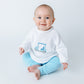 Little Golfer Rollneck Sweater - Light Blue