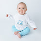 Little Golfer Rollneck Sweater - Light Blue