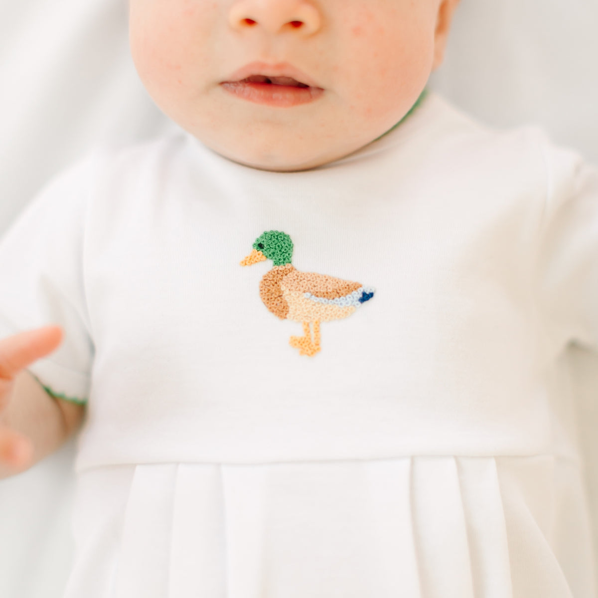 Mallard Moments Hand-Embroidered Boy Bubble