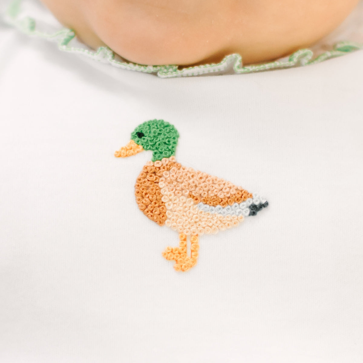 Mallard Moments Hand-Embroidered Girl Bubble