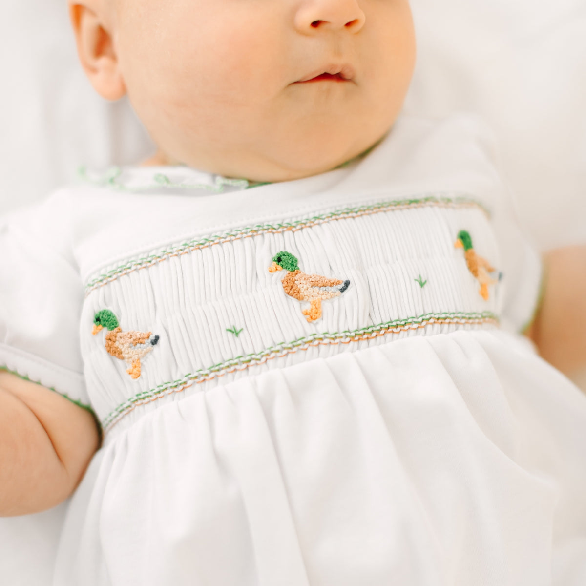 Mallard Moments Smocked Girl Bubble