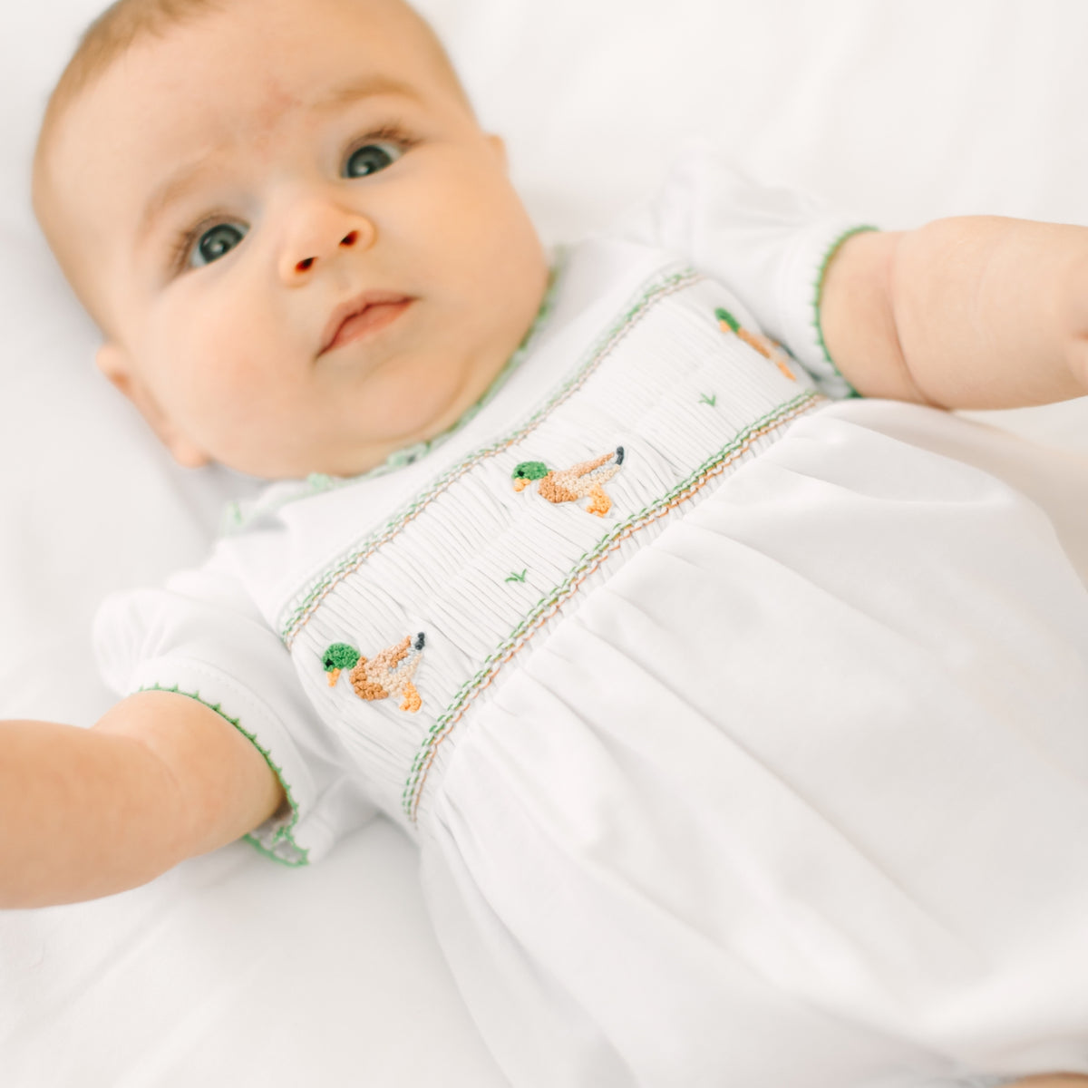Mallard Moments Smocked Girl Bubble