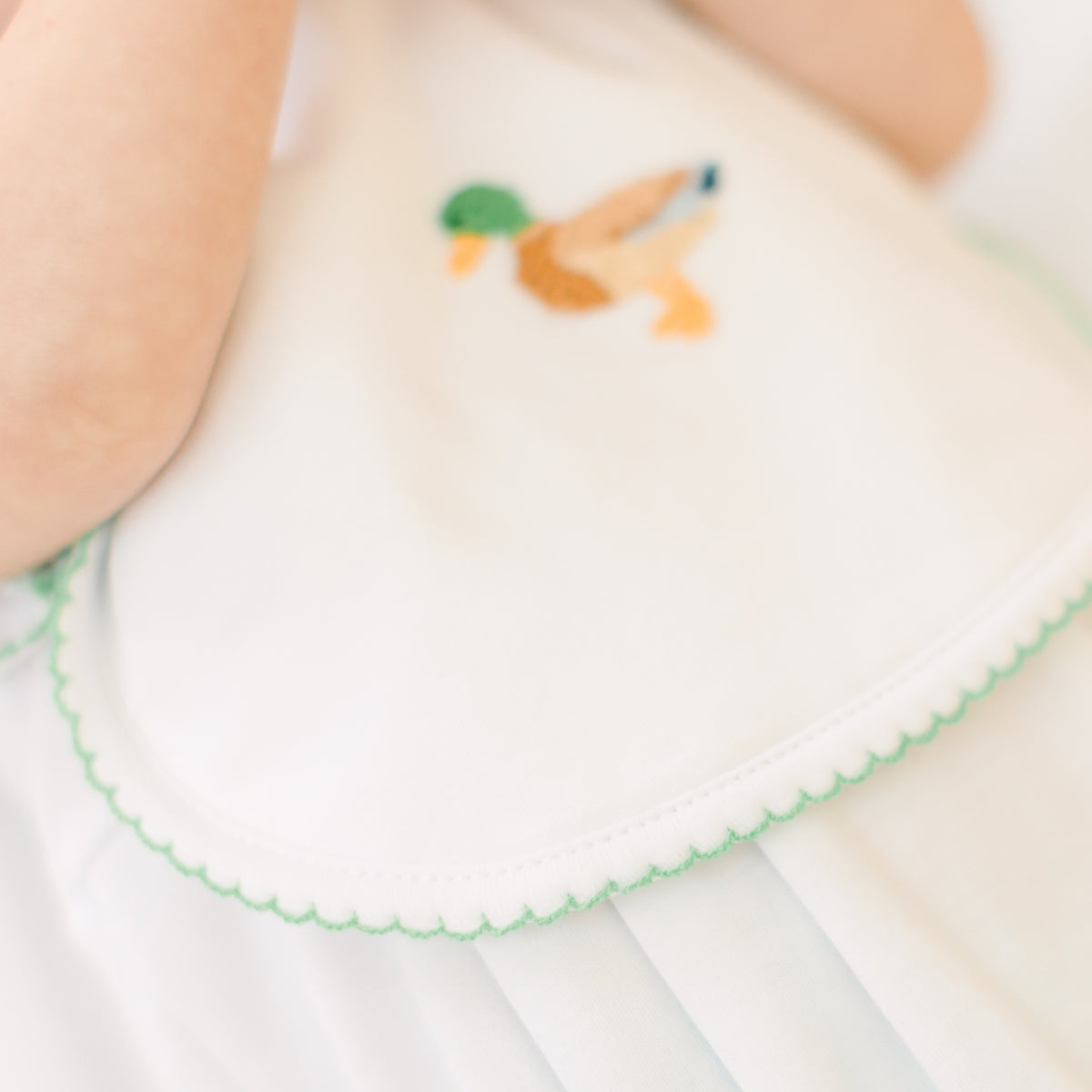 Mallard Moments Hand-Embroidered Bib