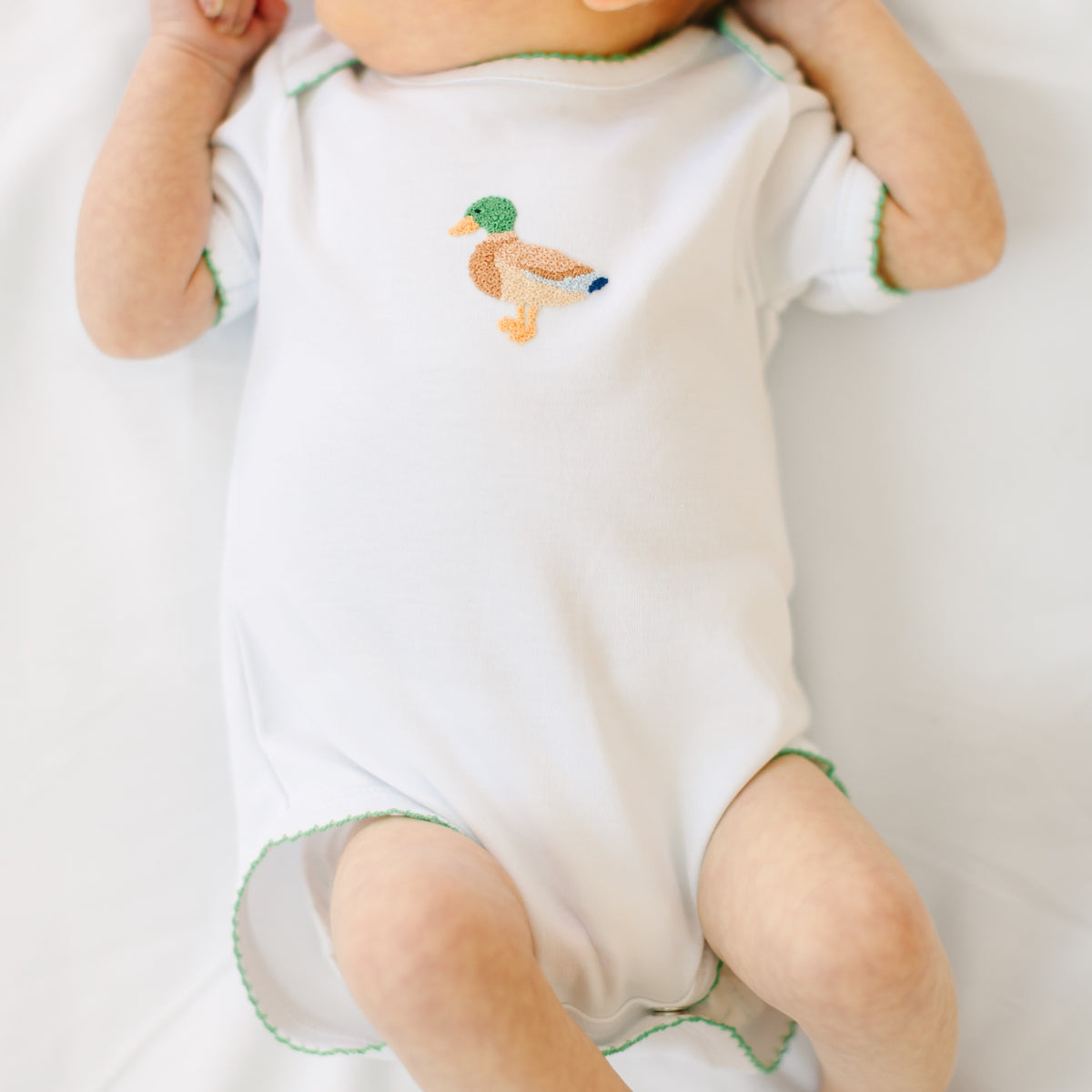 Mallard Moments Hand-Embroidered Bodysuit
