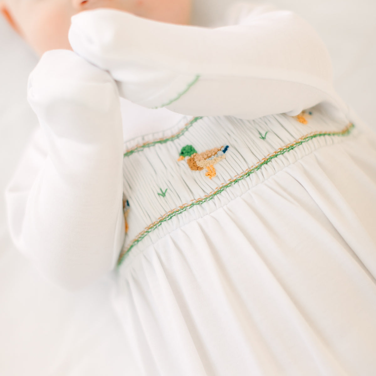 Mallard Moments Smocked Footie