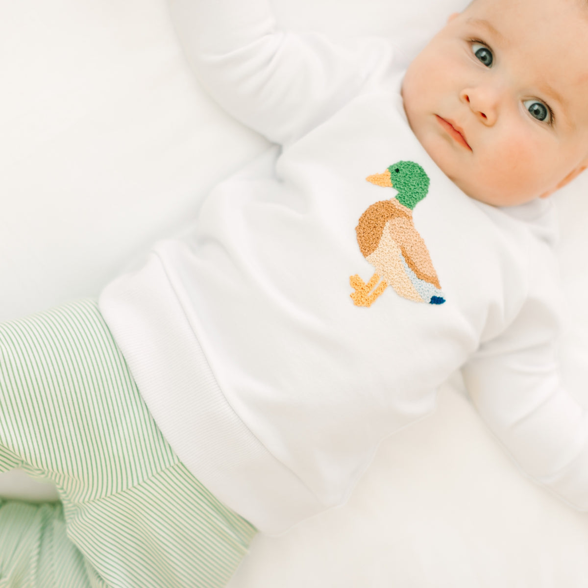 Mallard Moments Hand-Embroidered Sweatshirt