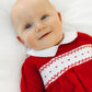 Miles Smocked Long Sleeve Bubble