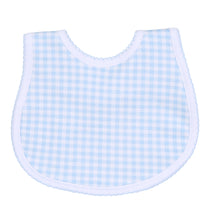  Mini Checks Bib - Blue