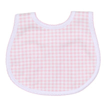  Mini Checks Bib - Pink