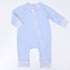Mini Checks Zip Playsuit Light Blue Magnolia Baby male