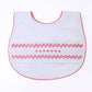Chris Classics Smocked Bib - White Red - Magnolia Baby Boy