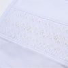 Hazel and Hudson Smocked Bib - White