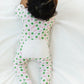 Sweet Clover Print Zip Footie