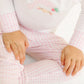 Sweet St. Nick Applique Long Pajamas - Pink