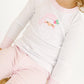 Sweet St. Nick Applique Long Pajamas - Pink