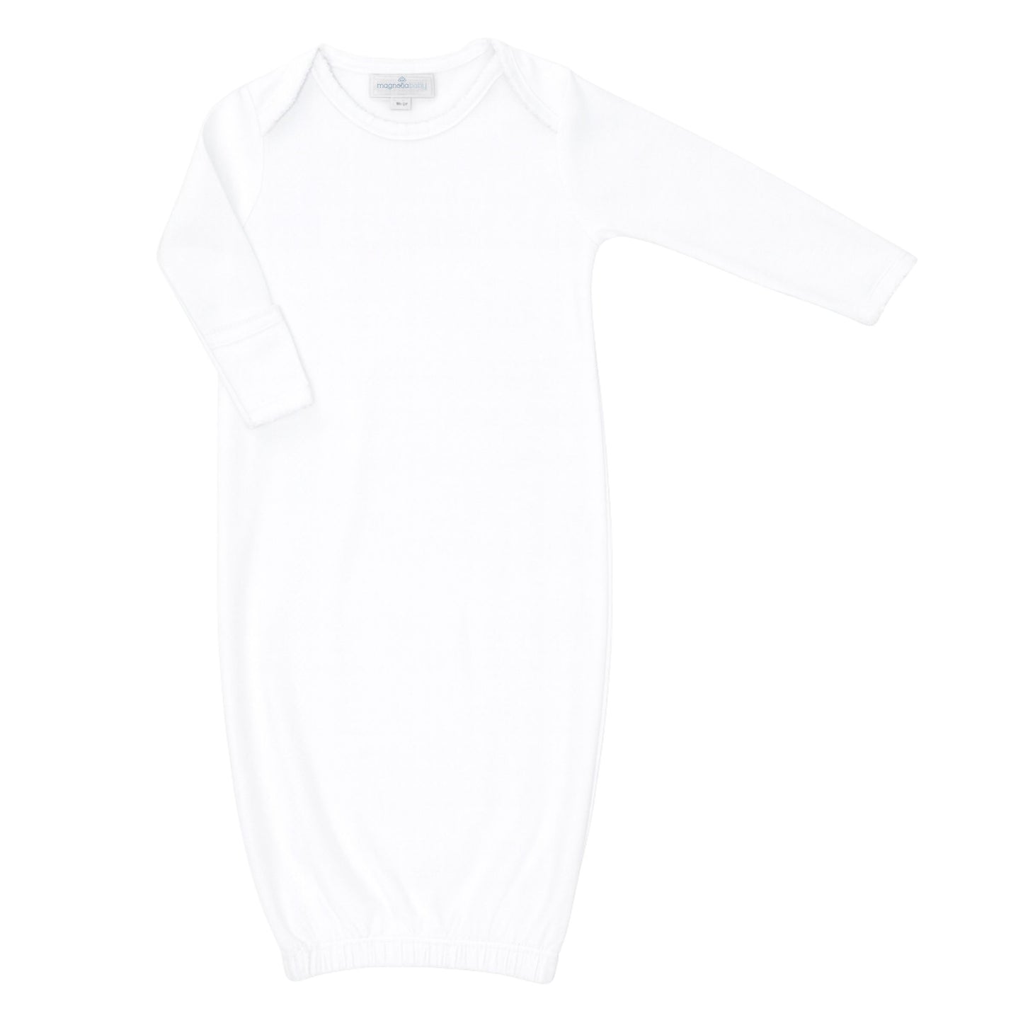 Essentials Solid White Lap Gown