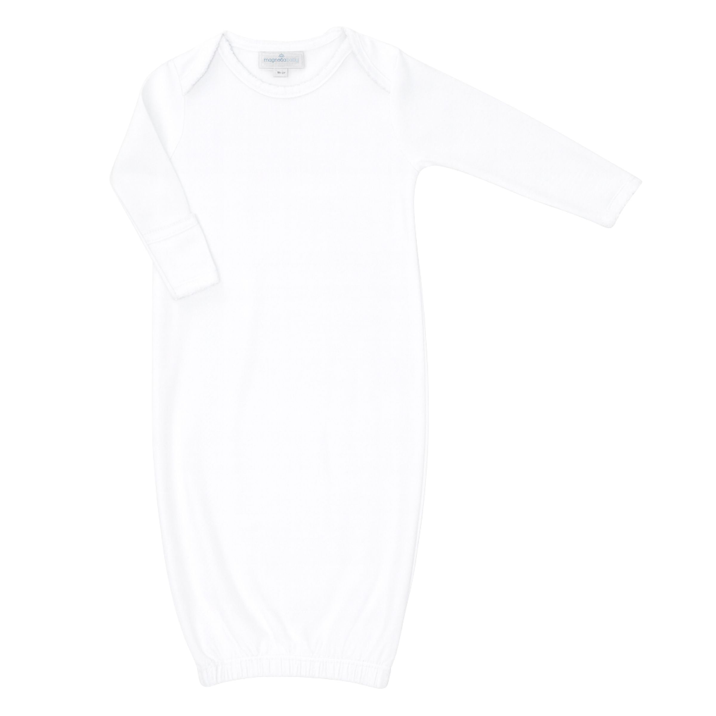 Essentials Solid White Lap Gown
