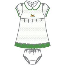 Majestic Mallard Green Embroidered Collared Short Sleeve Dress Set - Magnolia BabyDress