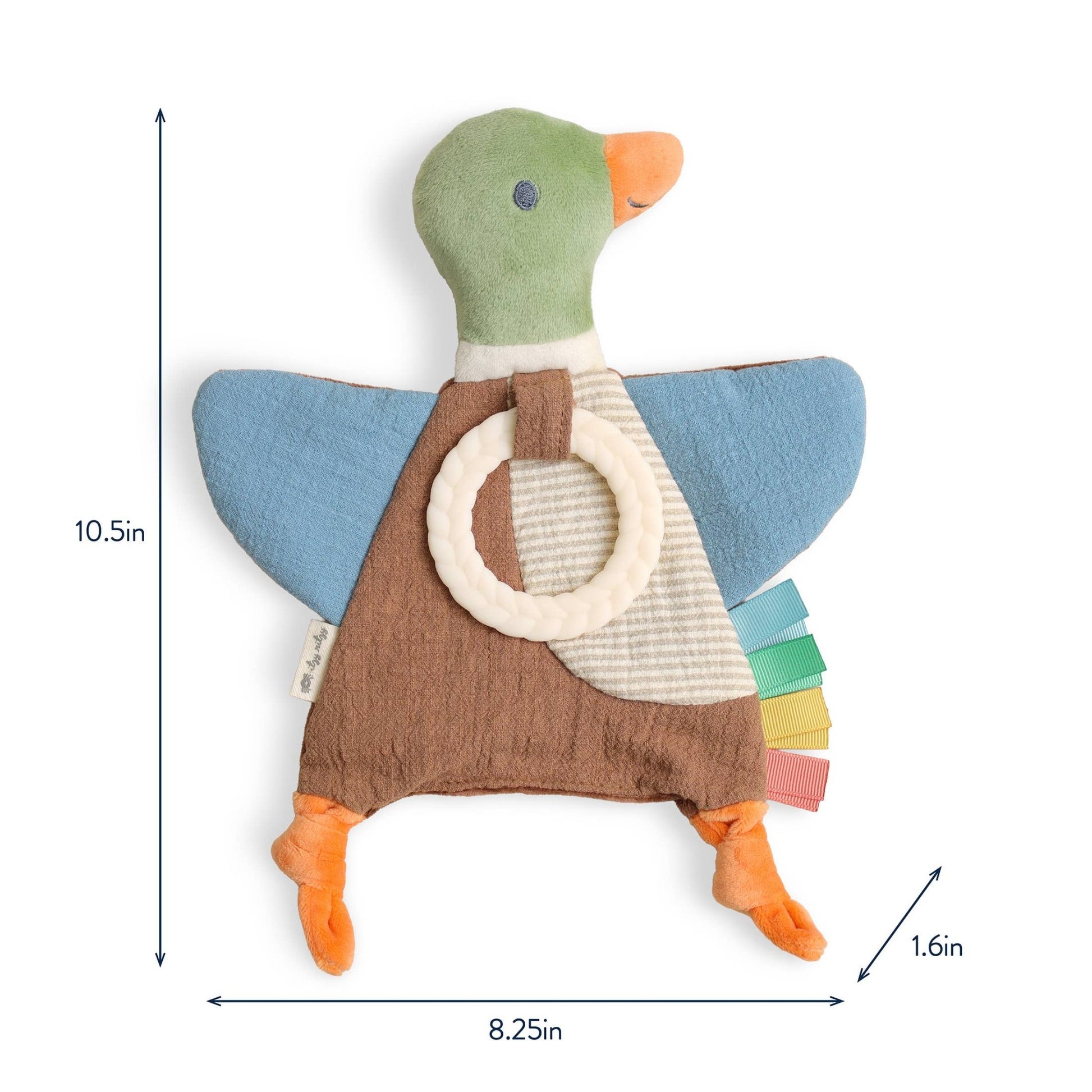 Itzy Ritzy_Mallard Duck Bitzy Crinkle™ Teether_3