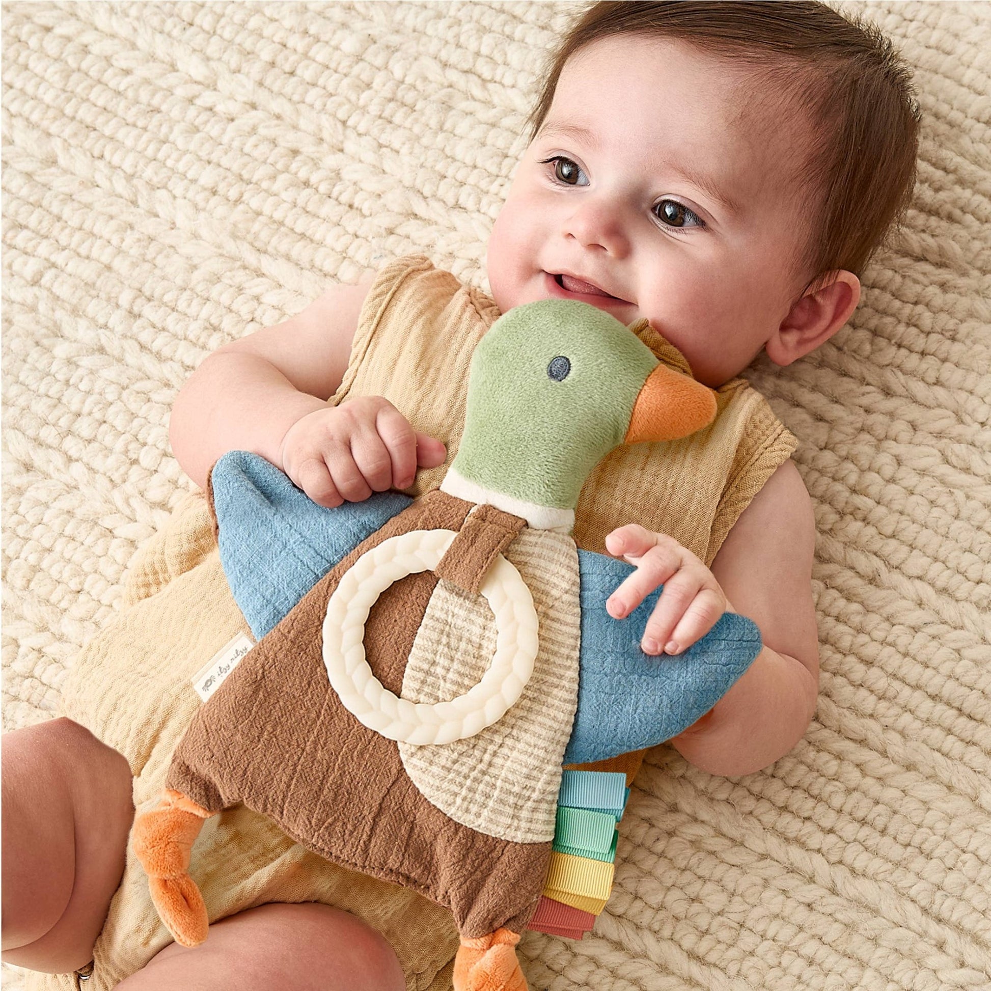 Itzy Ritzy_Mallard Duck Bitzy Crinkle™ Teether_1