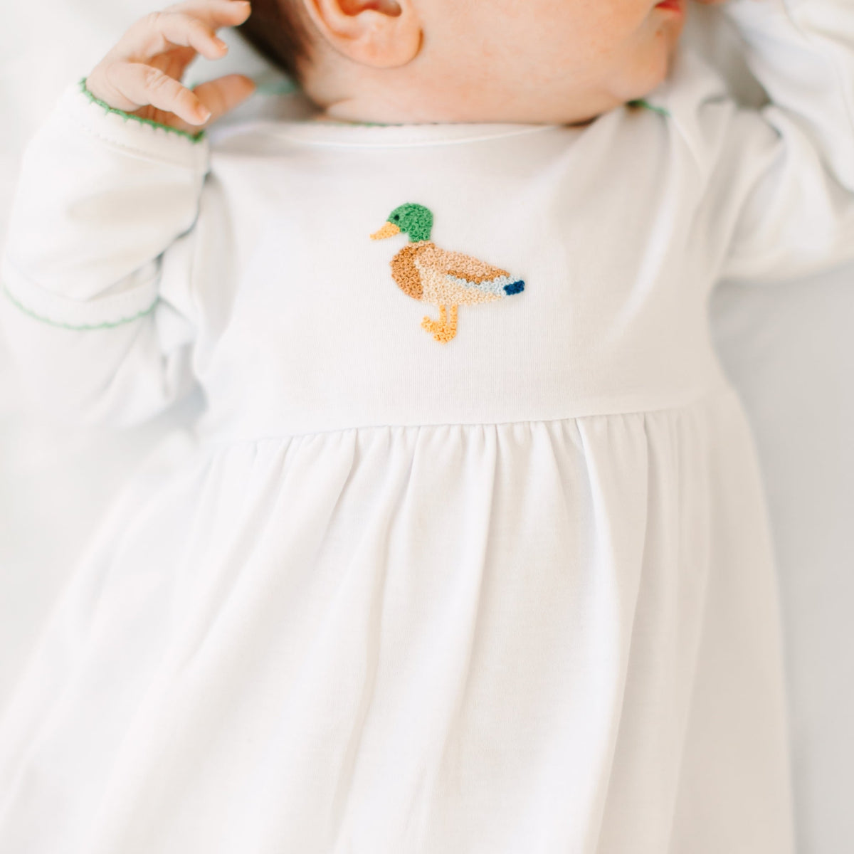 Magnolia Baby_Mallard Moments Hand-Embroidered Gathered Gown_2