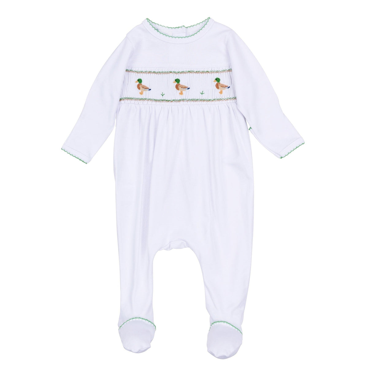 Magnolia Baby_Mallard Moments Smocked Footie_6