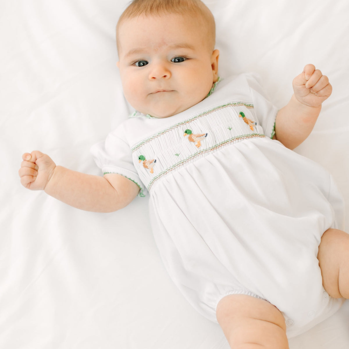 Magnolia Baby_Mallard Moments Smocked Girl Bubble_6