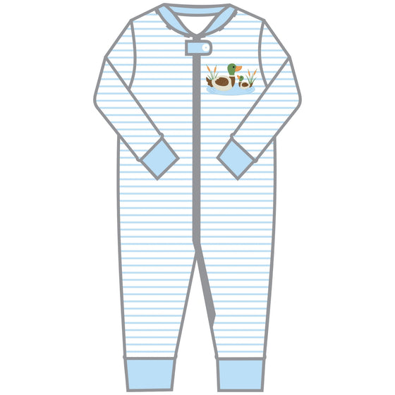 Mallard Pond Combo Zip Pajamas - Magnolia BabyZipper Pajamas