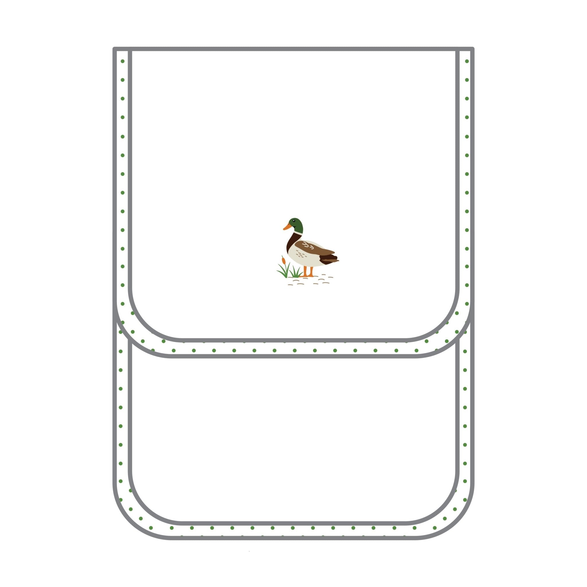 Mallard Pond Embroidered Burp Cloth - Magnolia BabyBurp Cloth